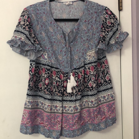 Tribal Jeans Floral Top - Picture 4 of 9